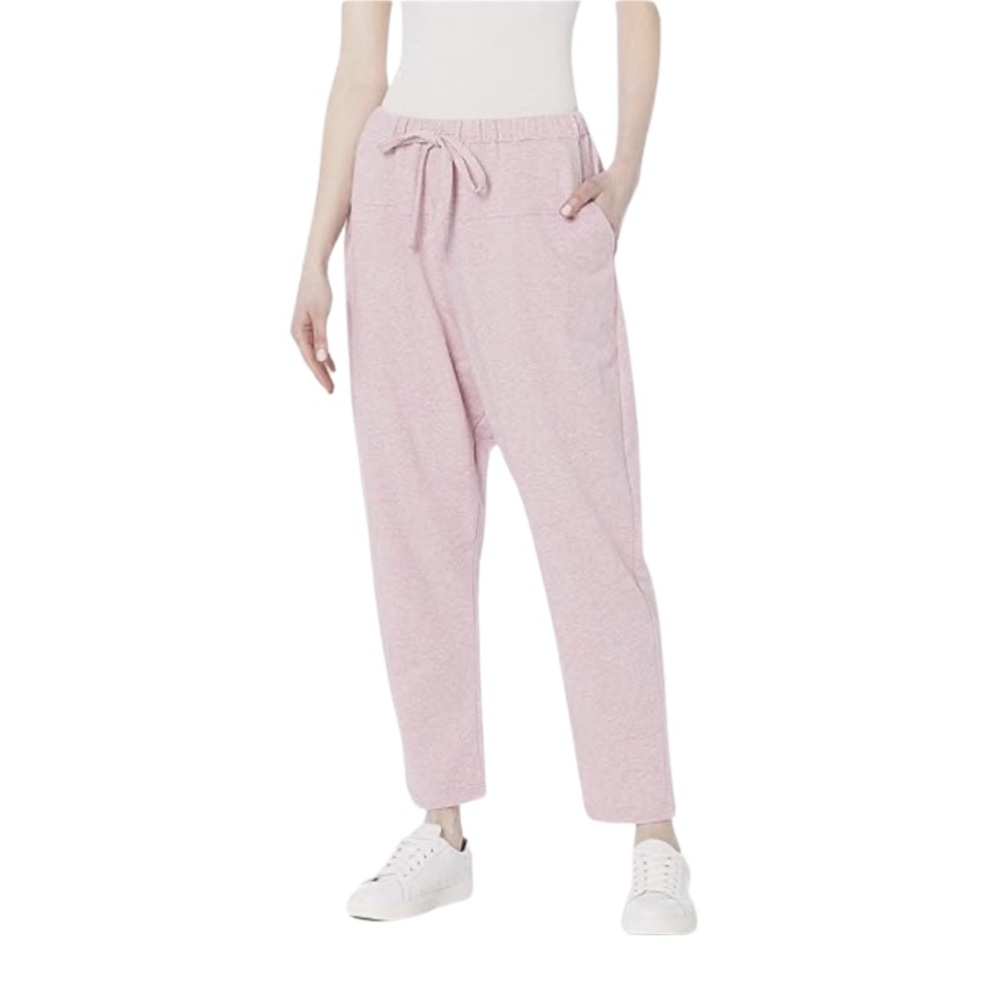 b new york Womens Recycled Drawstring Waist Harem Pant XL in Cabaret Hea…